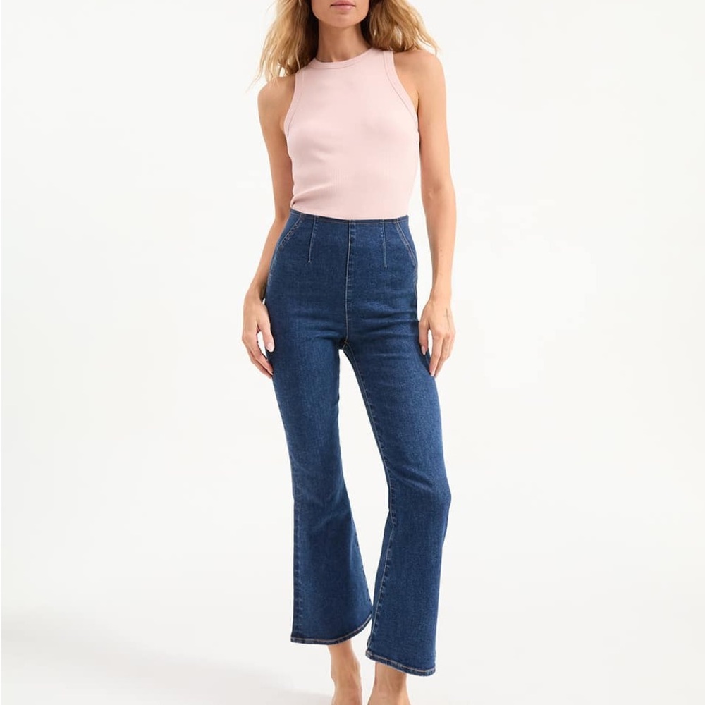 Veronica Beard-Elegant Blue Flare Jeans NWOT